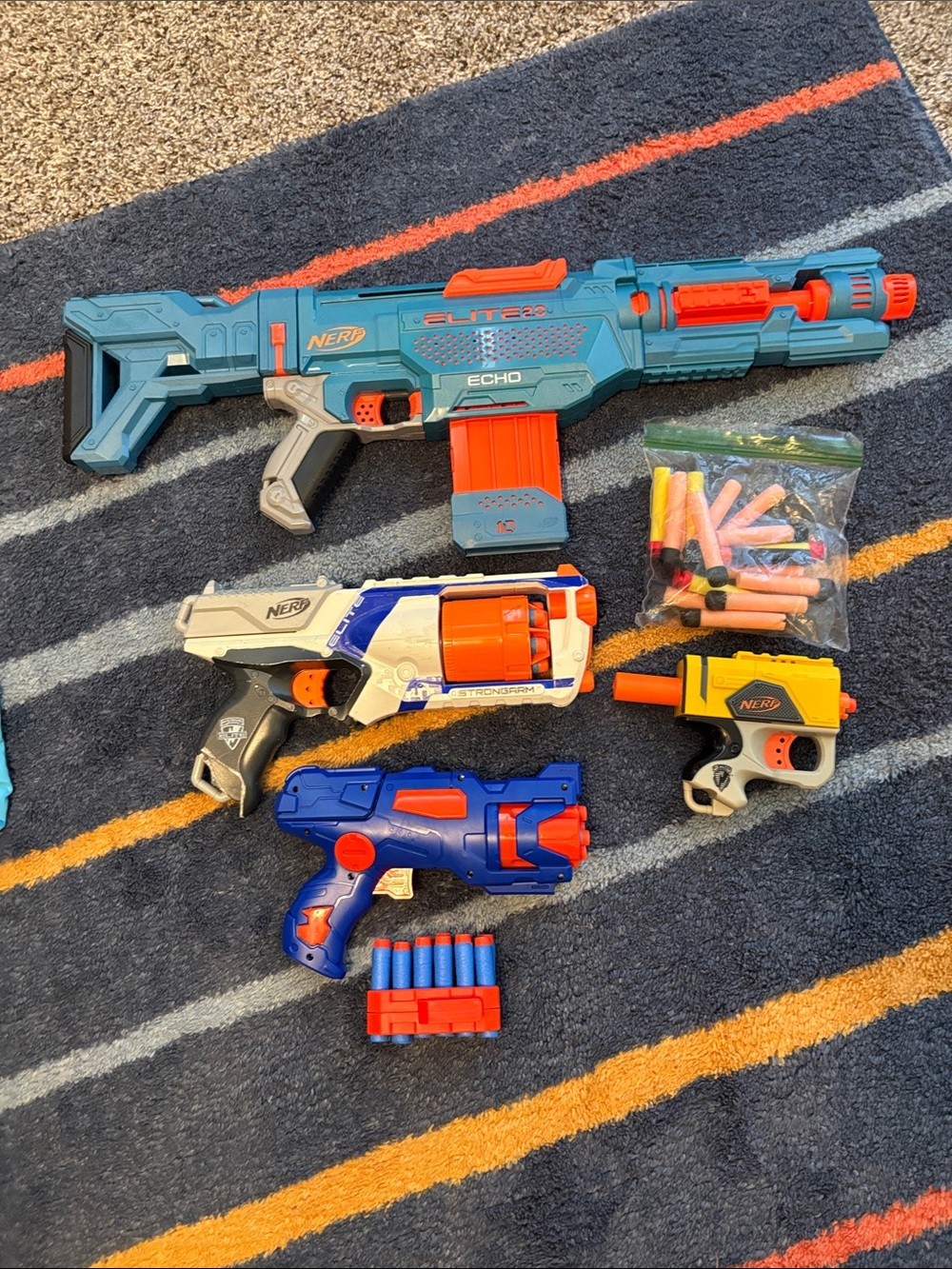 Nerf Multi-Blaster Pack in Blue, Orange, Yellow and White